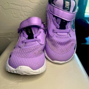Nike Toddler Shoes! Purple with Velcro strap